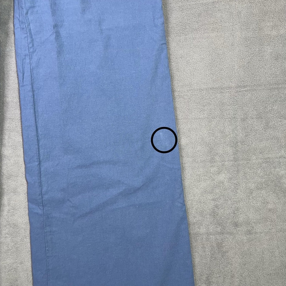 J.Crew Lizzie Pant 31T Tall Blue Wide Leg Cotton Linen Patch Pocket BW804 NEW - Picture 4 of 13